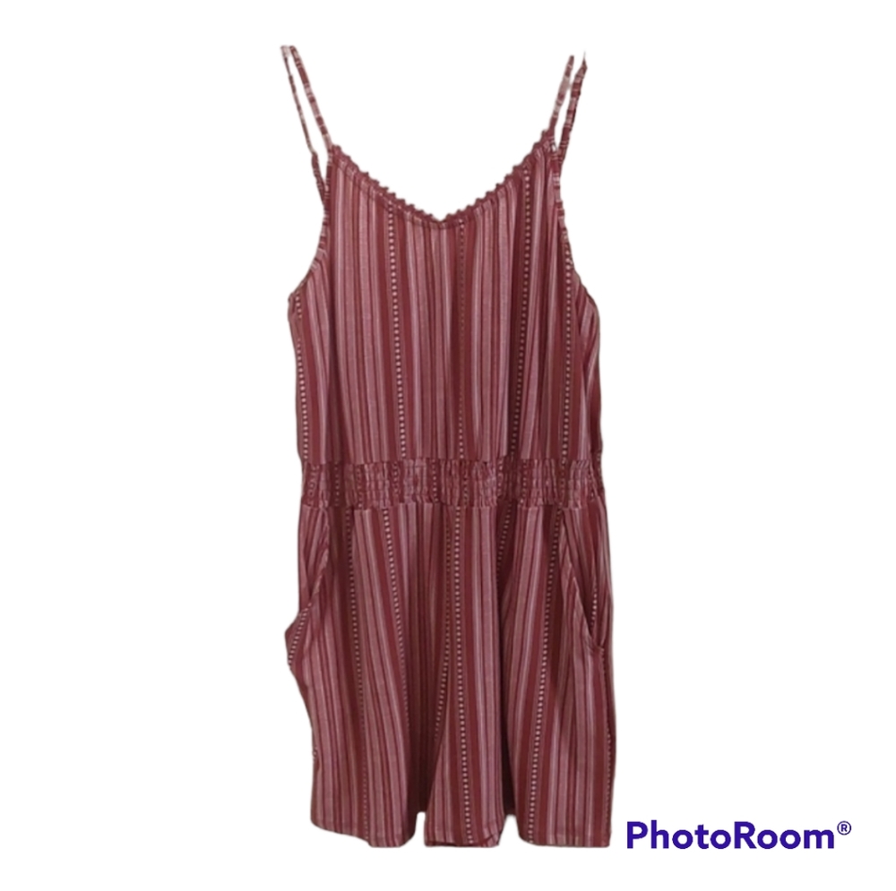 Derek Heart Romper with Pockets Size Large NWT